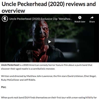 Uncle Peckerhead (2020) reviews and overview